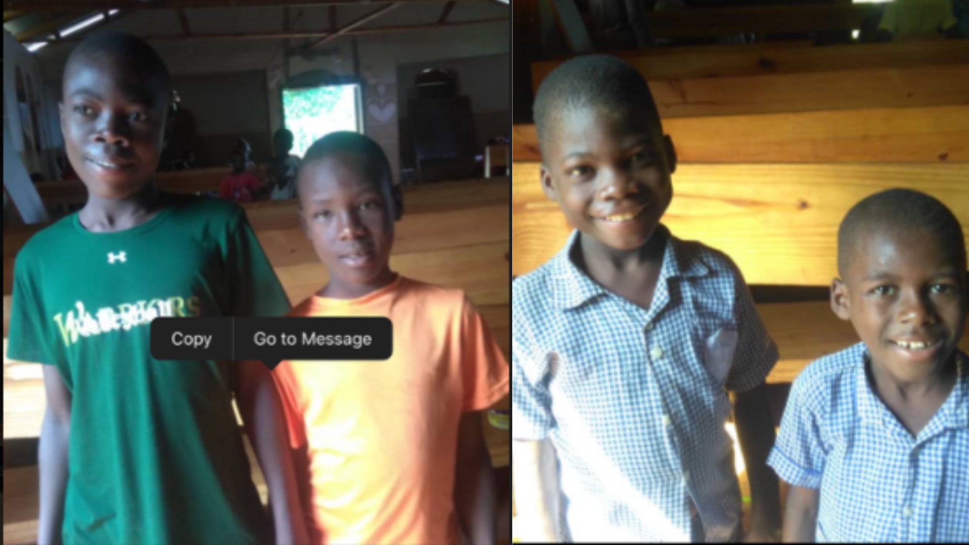 Sponsor these happy boys for better caring please